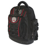 Backpacck with plastic hard base for tools