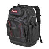 Backpacck with plastic hard base for tools