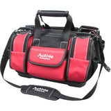 Tool bag with plastic hard base for tools