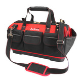 Tool bag with plastic hard base for tools