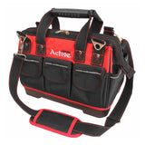 Tool bag with plastic hard base for tools