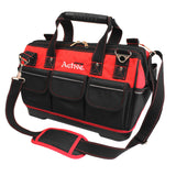 Tool bag with plastic hard base for tools