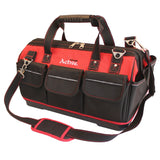 Tool bag with plastic hard base for tools